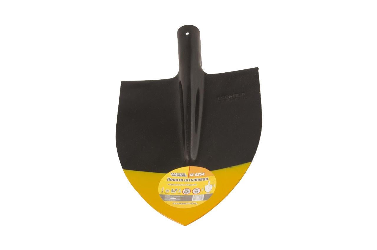 Лопата штикова Mastertool 220 x 300 мм x 0,9 кг Чорний (14-6254)