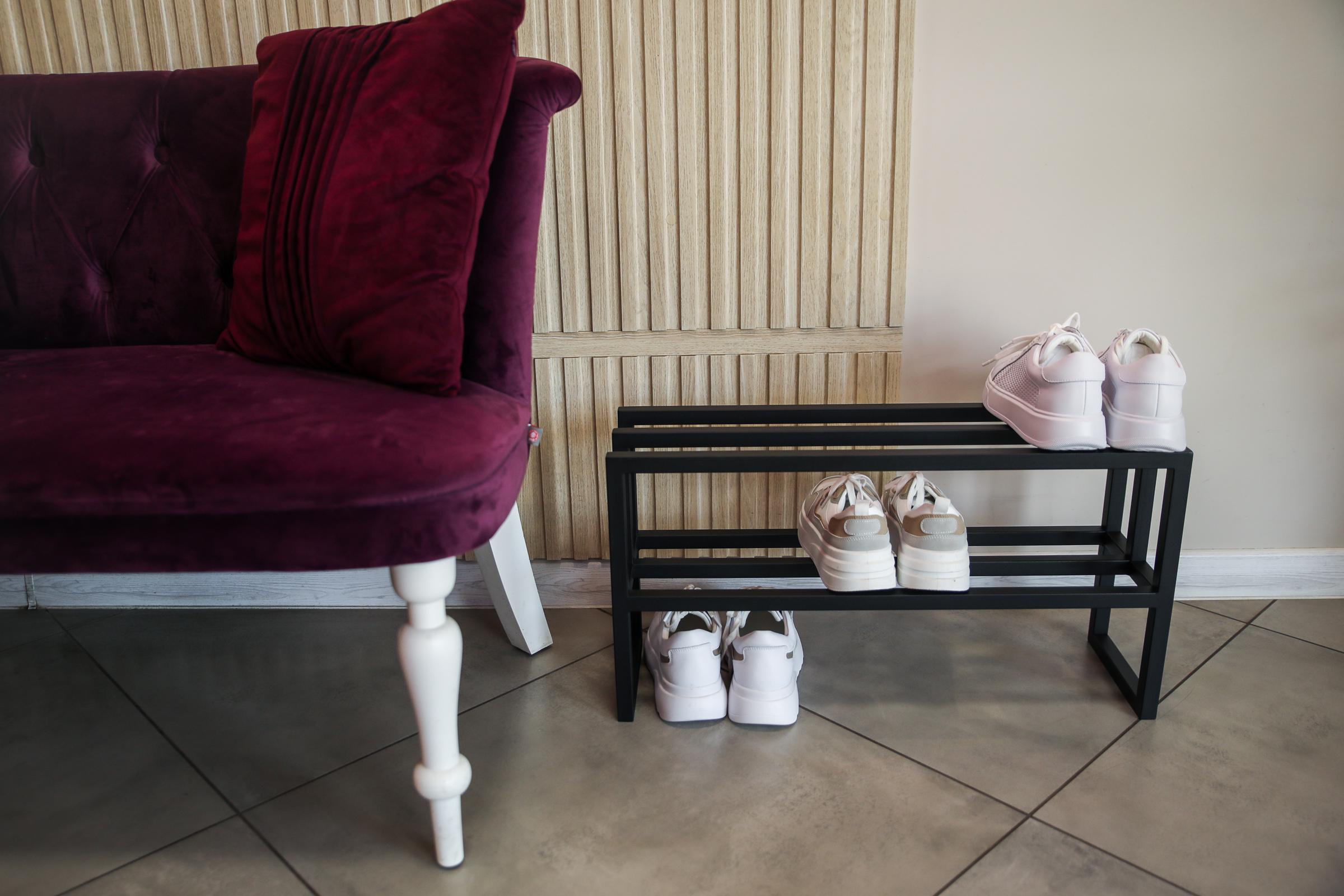 Полка для обуви Лаконичность+ двухэтажная из металла 70х20х34 см (ML-72.5) - фото 6 Полка для обуви Лаконичность+ двухэтажная из металла 70х20х34 см (ML-72.5) - фото 6