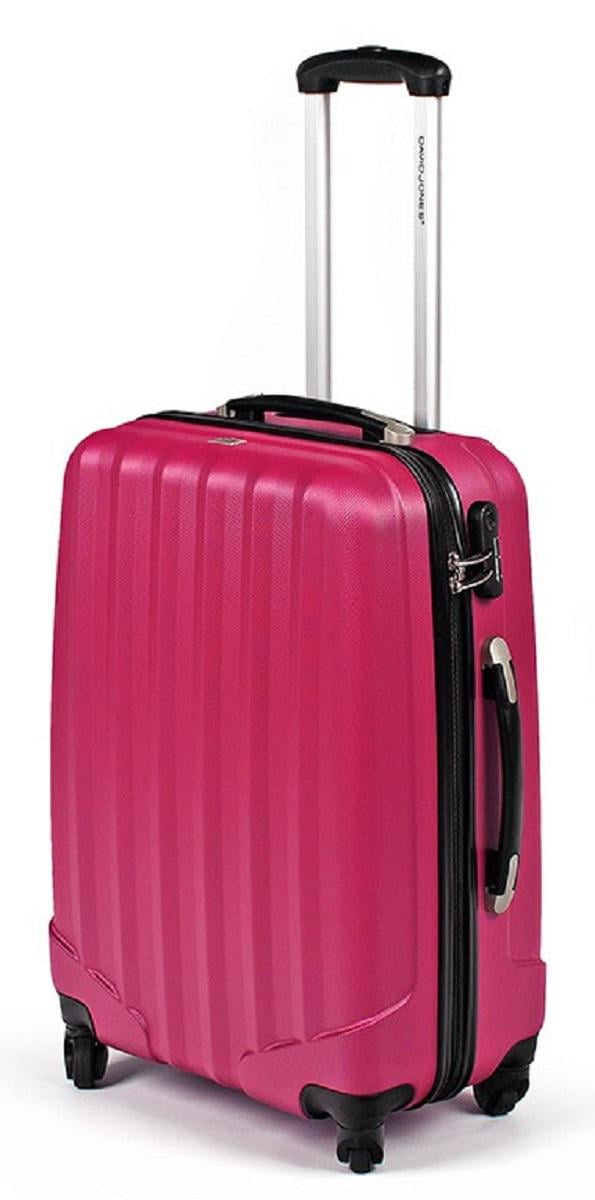 Чемодан пластиковый David Jones большой Фуксия (Dp00013)