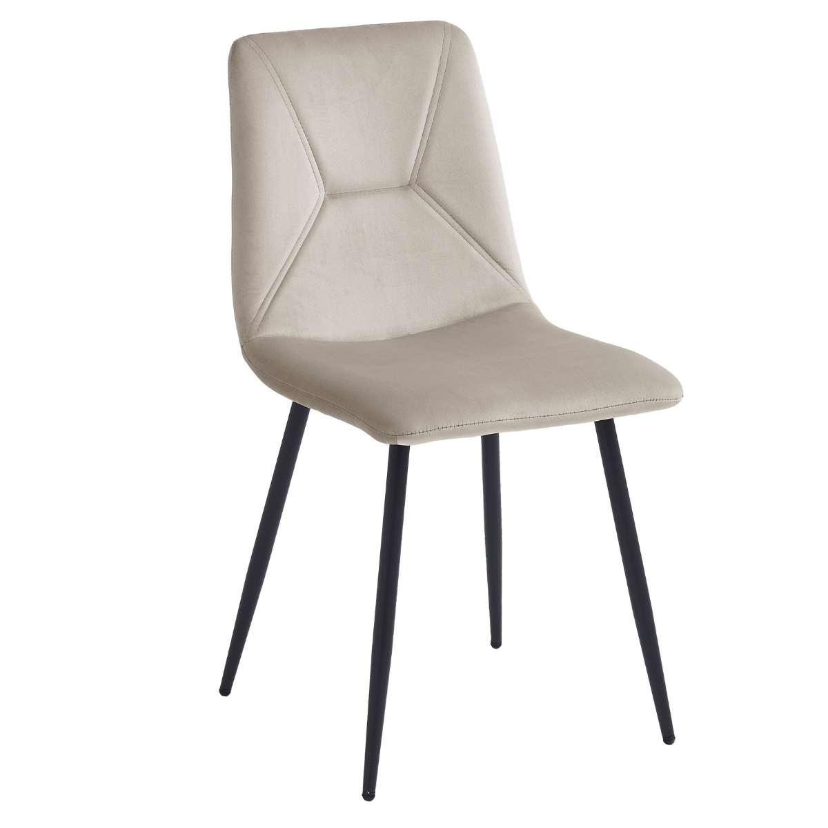 Стул кухонный Intarsio Mark велюр Черный/Бежевый - фото 1 Стул кухонный Intarsio Mark велюр Черный/Бежевый - фото 1