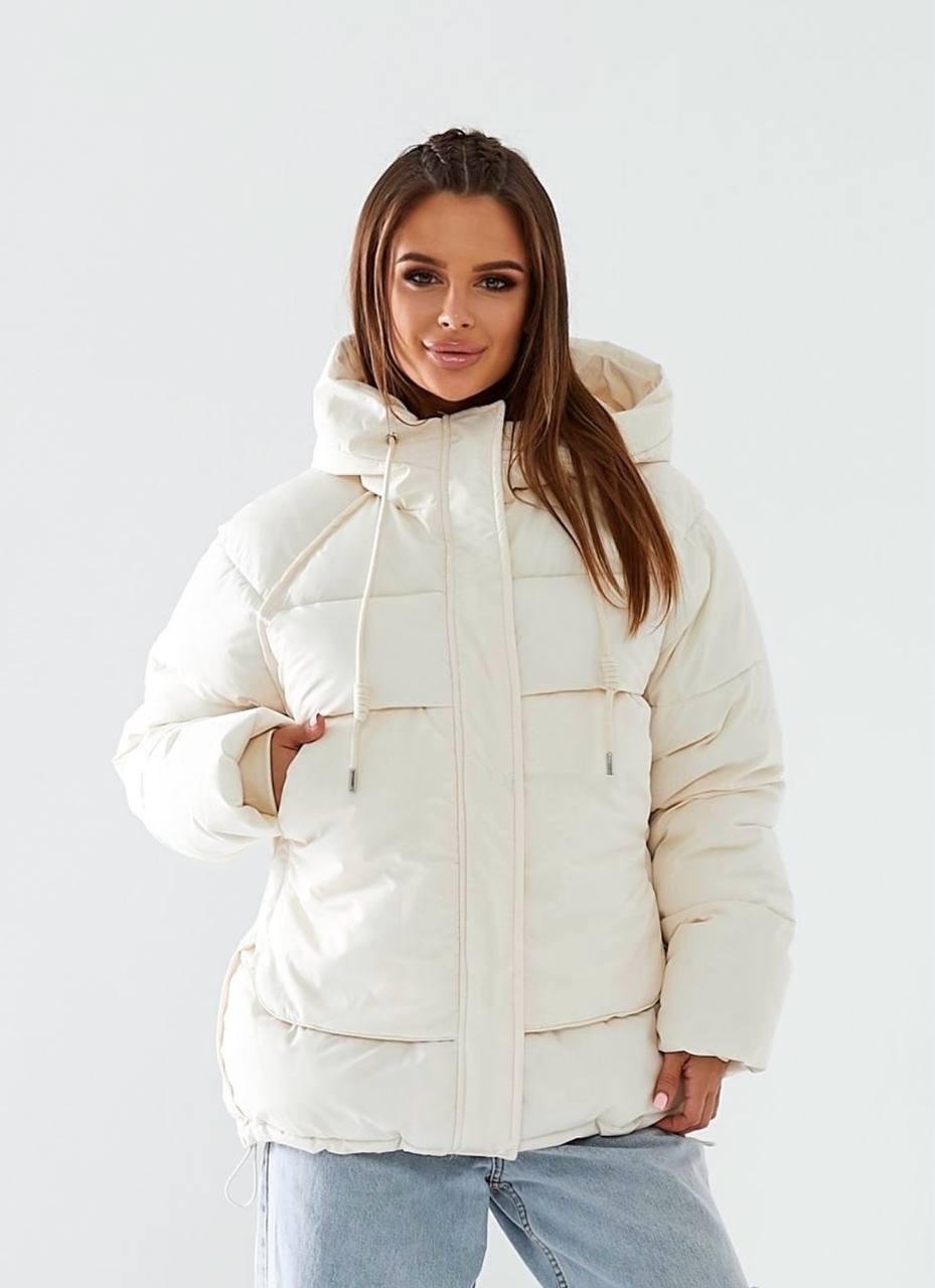 Куртка женская еврозима до -15°С XL Молочный (OV-9206ML-XL) - фото 5 Куртка женская еврозима до -15°С XL Молочный (OV-9206ML-XL) - фото 5