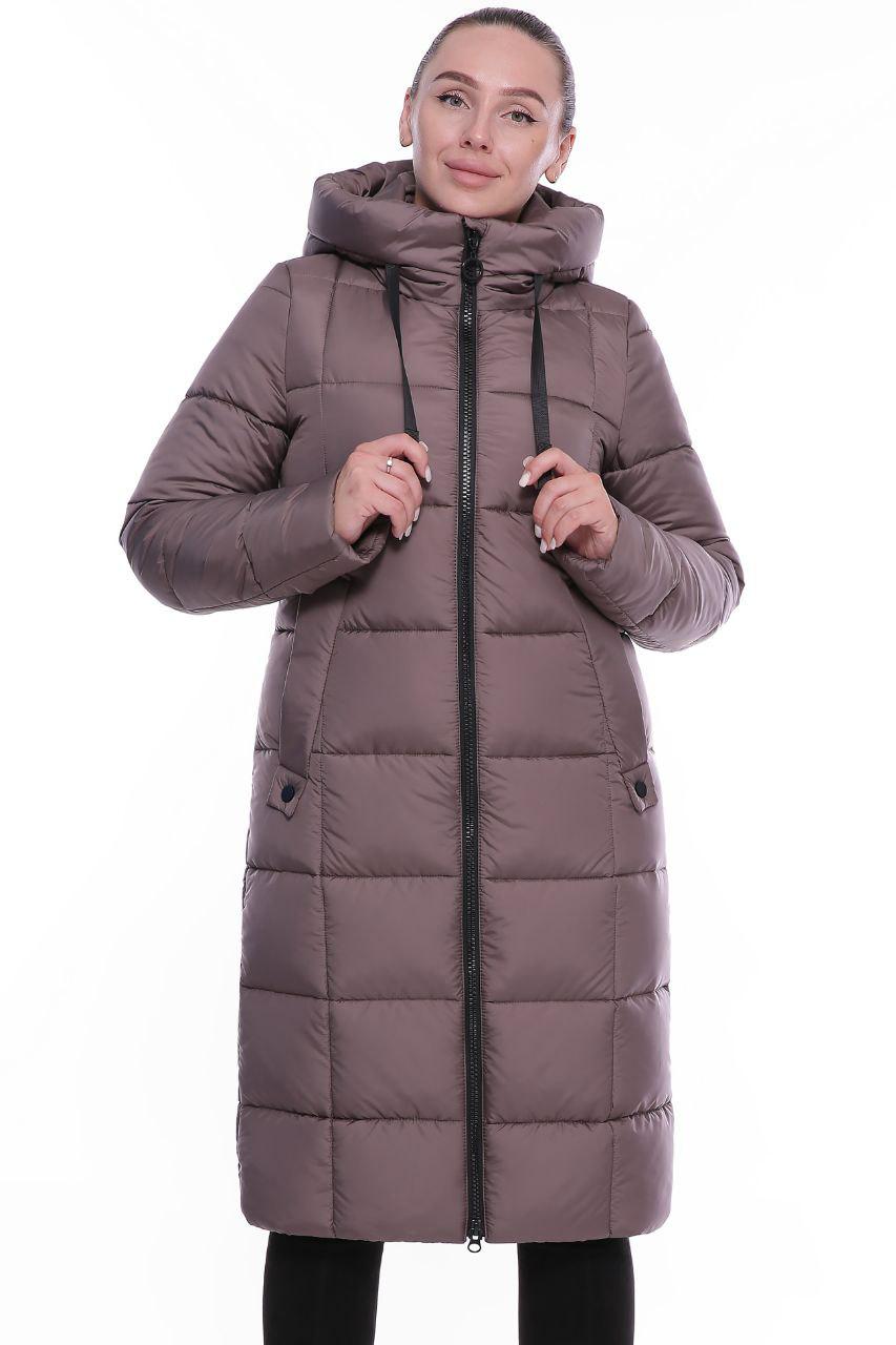Пуховик жіночий Rolana Деліс р. 48 Кавовий (107-37-48) Пуховик жіночий Rolana Деліс р. 48 Кавовий (107-37-48)