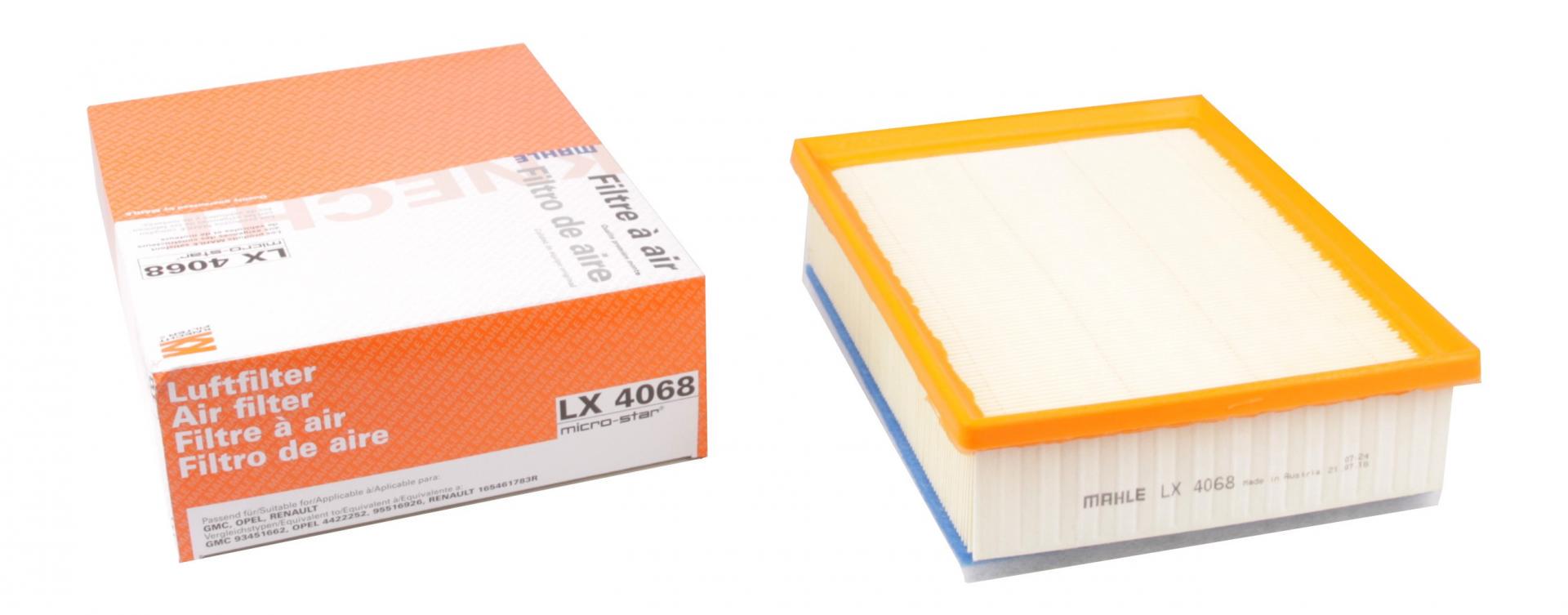 Фильтр воздушный KNECHT для Renault Trafic/Opel Vivaro 1,6dCi 14- (LX 4068)