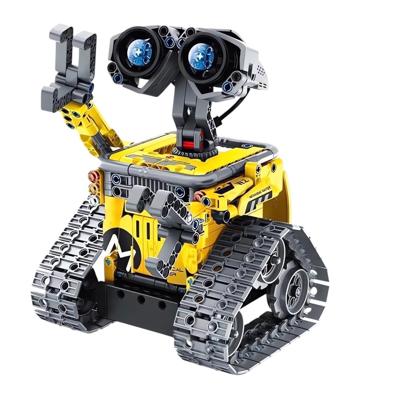 Конструктор-трансформер STEM 3в1 Робот Wall-E динозавр/спецтехника на радиоуправлении Желтый (8039) Конструктор-трансформер STEM 3в1 Робот Wall-E динозавр/спецтехника на радиоуправлении Желтый (8039)