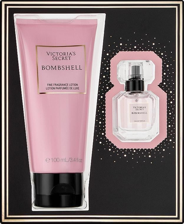 Подарочный набор для женщин Victoria's Secret Bombshell лосьон для тела 100 мл и парфюмерная вода 7,5 мл (402007)