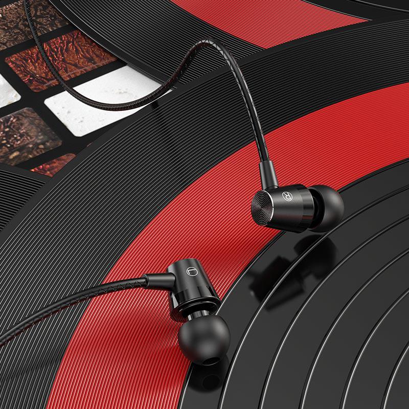 Наушники Hoco M79 Cresta universal earphones c микрофоном Black - фото 3