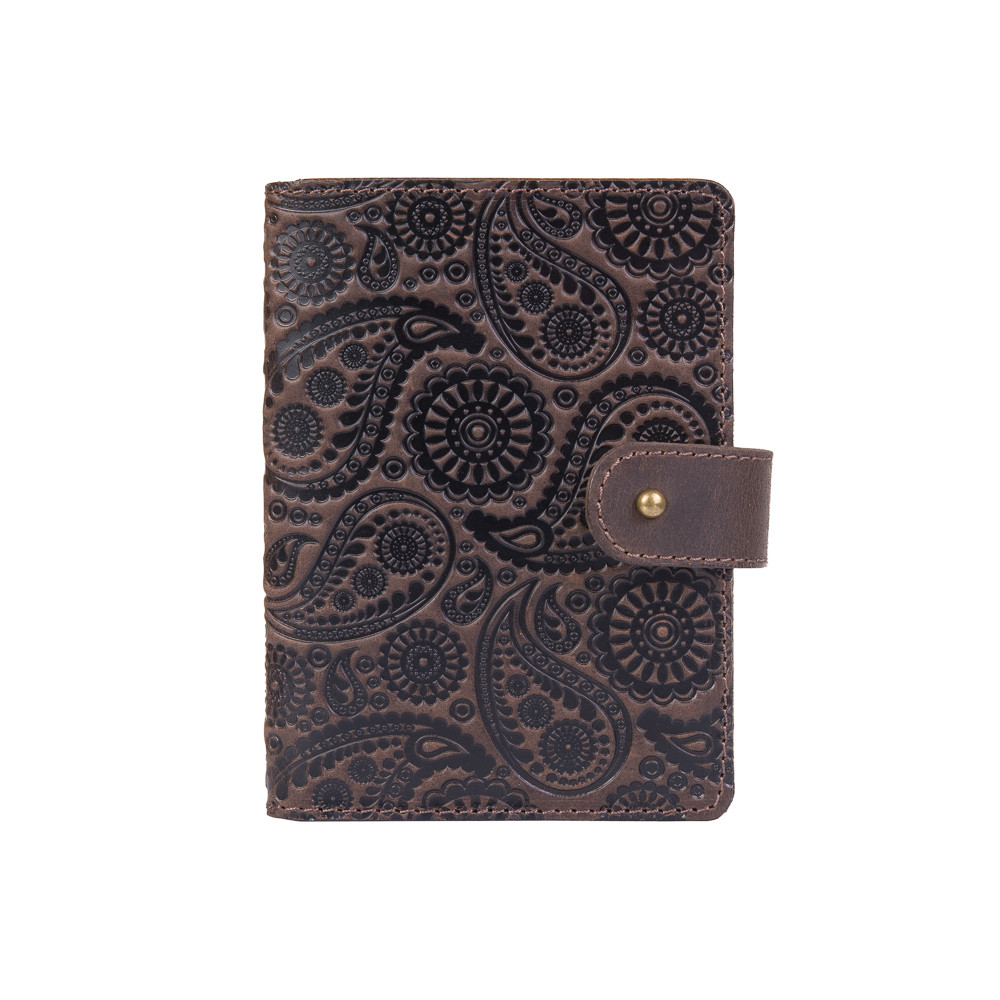 Портмоне HiArt Buta Art PB-02/1 Shabby Gavana Brown из натуральной кожи для паспорта/ID документов Коричневый (PB-02/1-S19-1106-T004)
