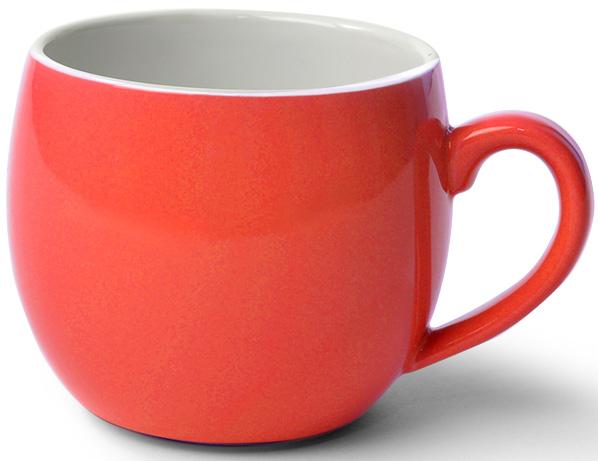 Кружка керамічна Fissman Liana 320 мл Помаранчевий (FN-9399)