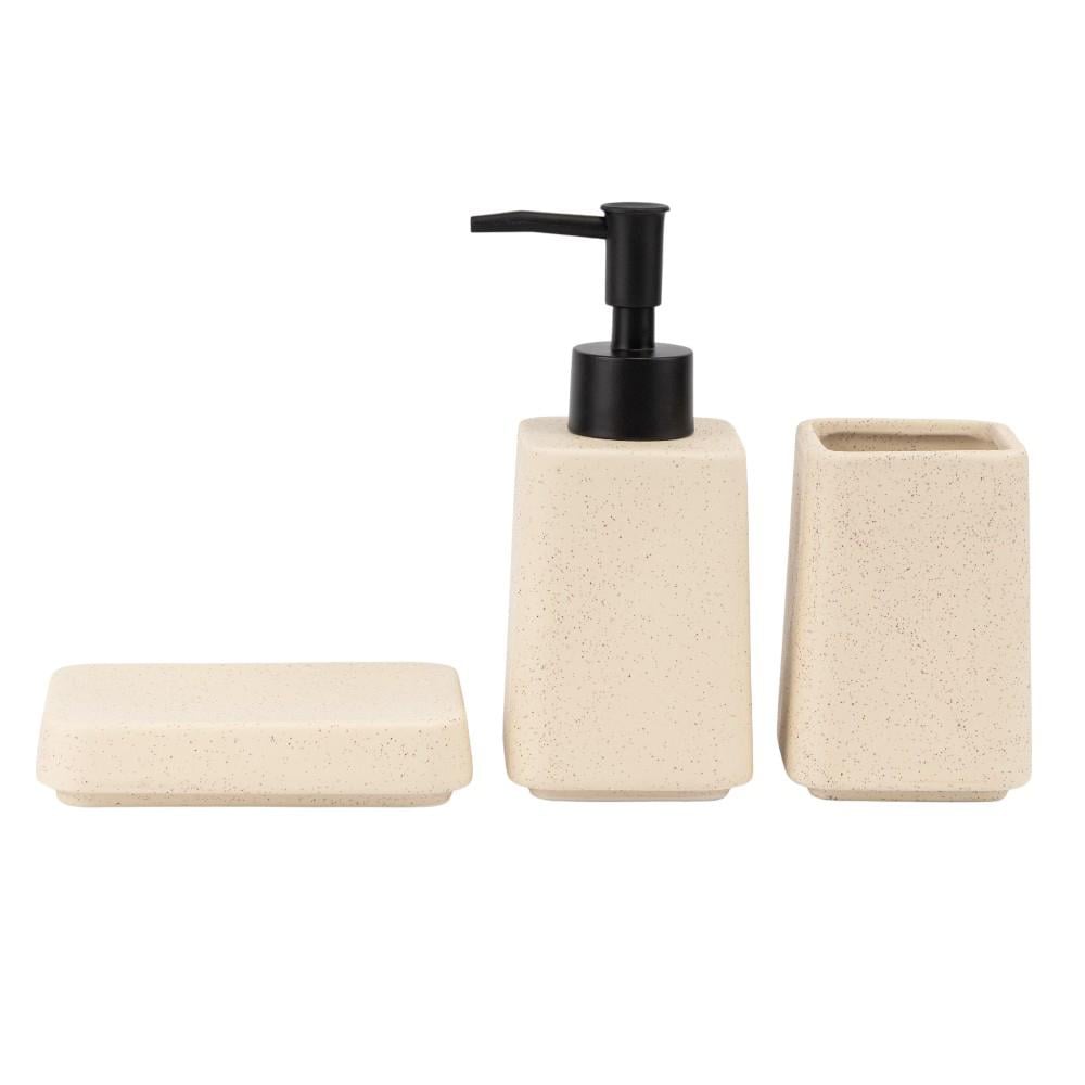 Набор аксессуаров для ванной комнаты дозатор/стакан/мыльница 3 пр. (9277010)