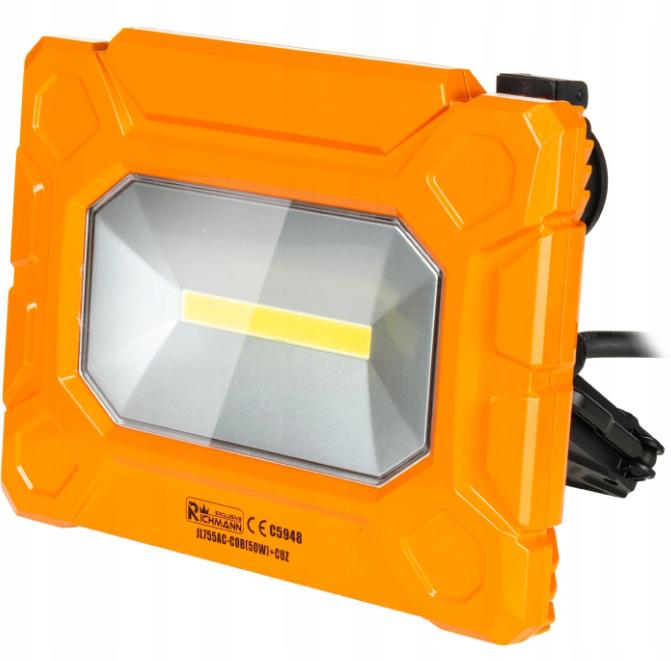 Лампа галогенна багатофункціональна Richmann 2xUSB COB-LED 50 W IP54 5000 Lm 2x230 V (C5948)