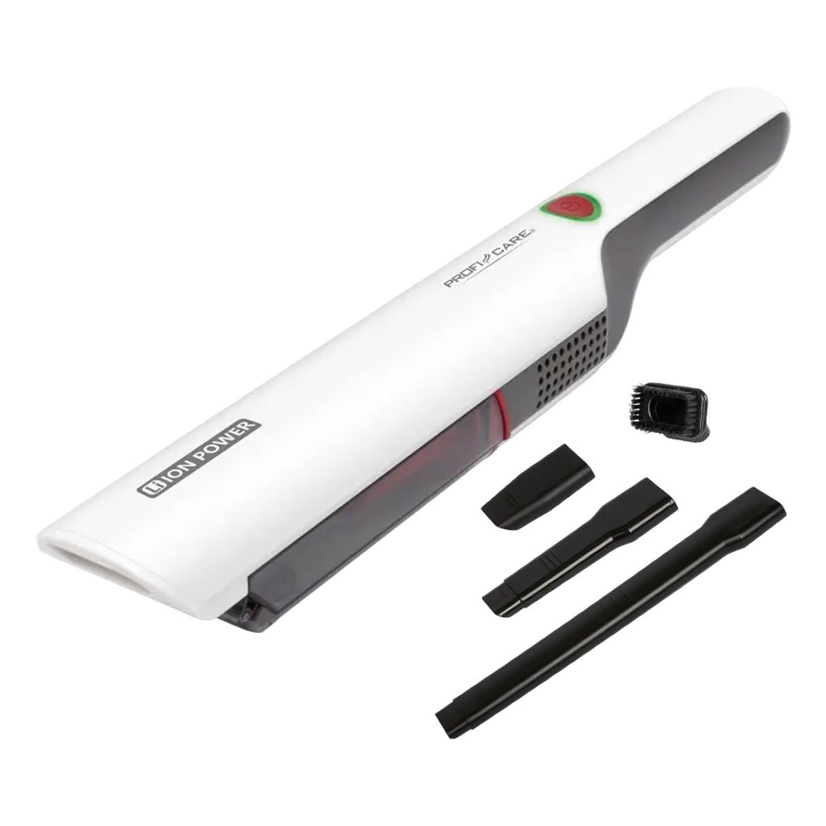 Пылесос ручной Profi Care PC-AKS 3102 аккумуляторный 2 режима и насадки 4 шт. Белый