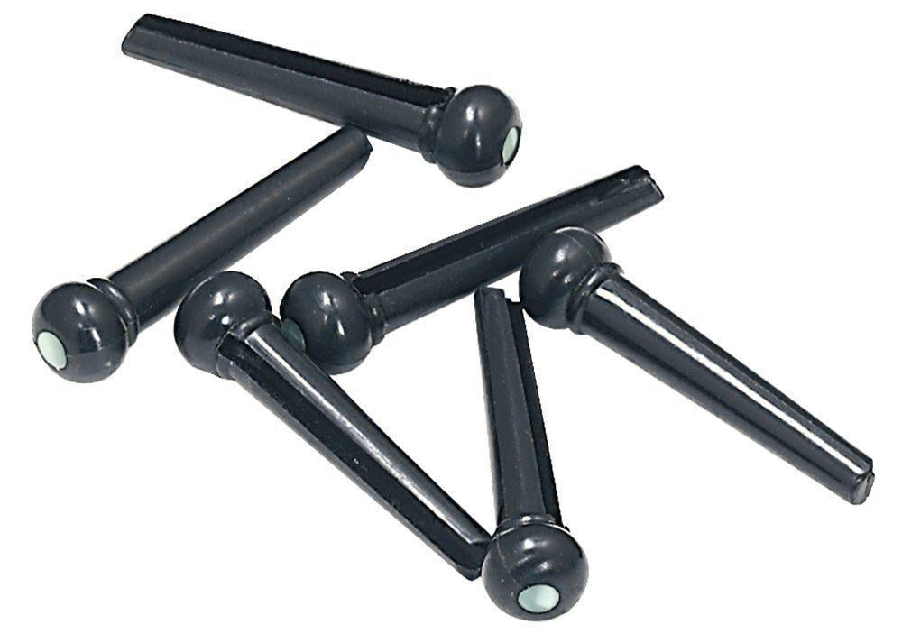 Шпильки для струнотримача акустичної гітари GEWA Bridge plug Abalone-dot Black 6 шт. (G-555007)