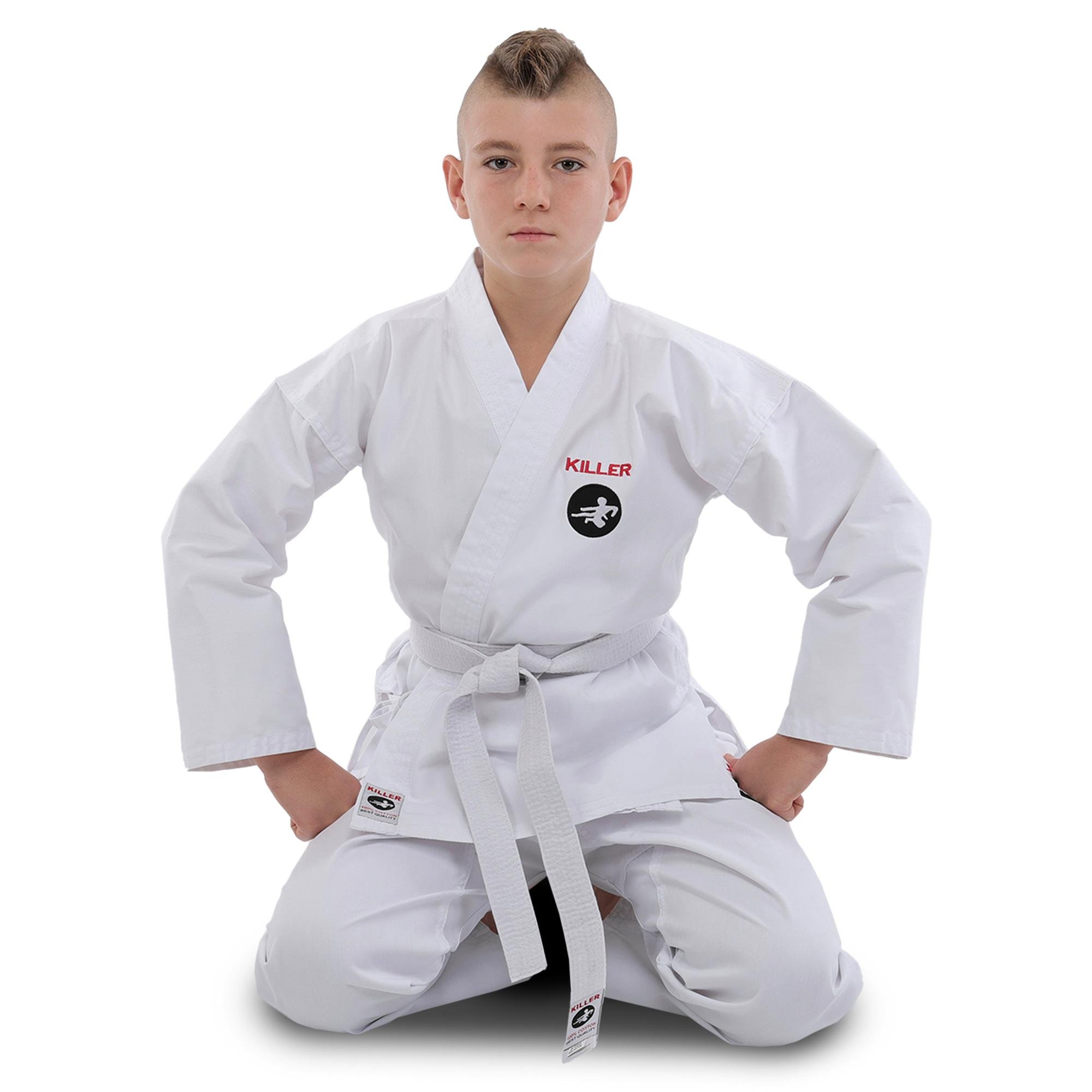 Кимоно каратэ KILLER CO-7973 р. 2/150 см Белый (6936116105622)