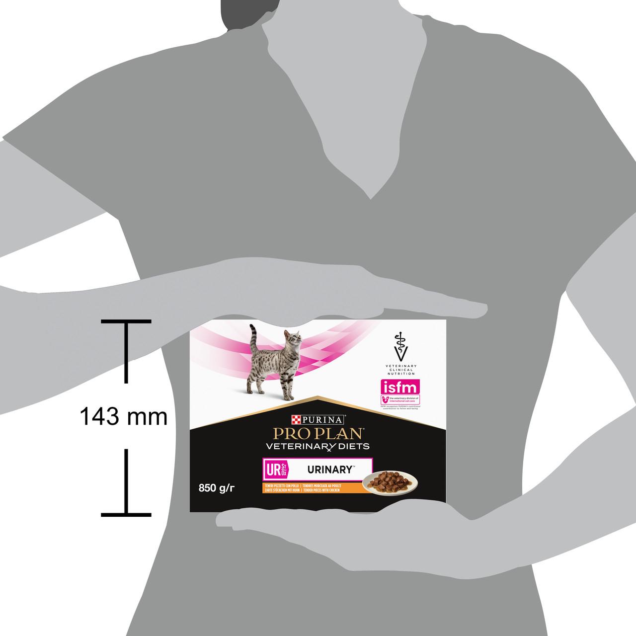 Вологий корм Pro Plan Veterinary Diets Urinary курка 10 х 85 г (8445290093592) - фото 4
