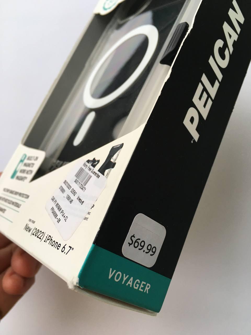 Чохол протиударний із кліпсою Pelican Voyager Magnetic MagSafe для iPhone 14 Plus/15 Plus (6.7") Clear - фото 2