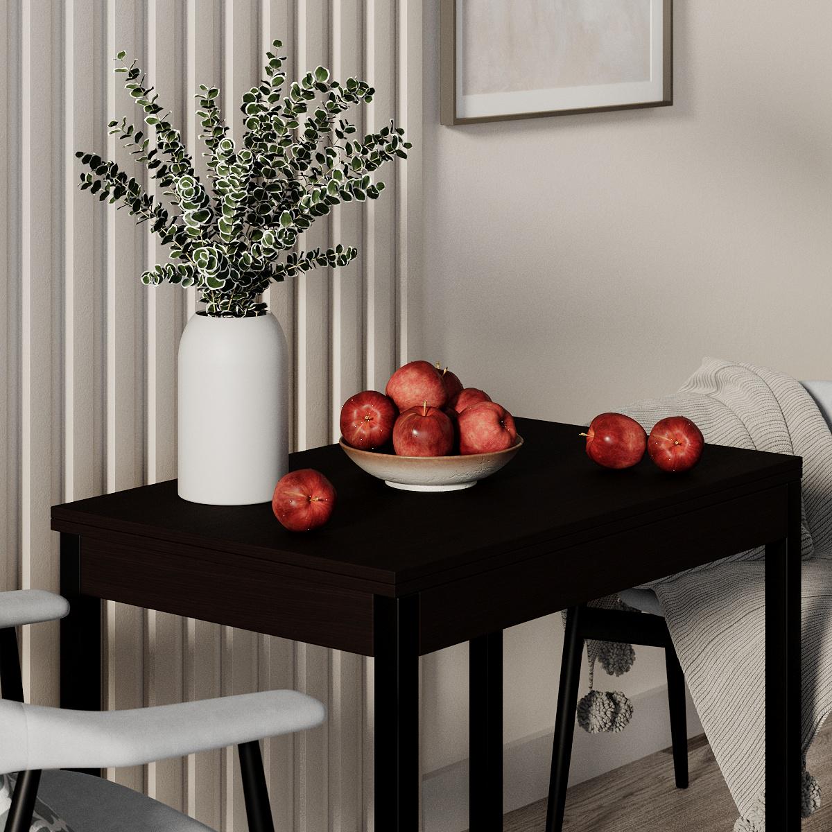 Обеденный стол-трансформер Lunch 900x765x600 мм Венге/Черный (GATB19050000030) - фото 5 Обеденный стол-трансформер Lunch 900x765x600 мм Венге/Черный (GATB19050000030) - фото 5