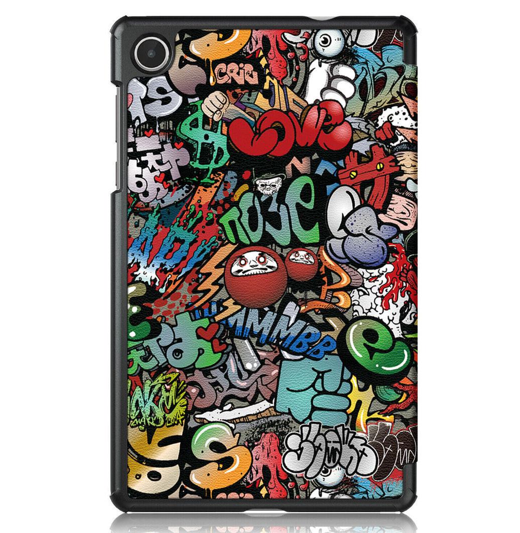 Чехол для планшета Primolux Slim Lenovo Tab M8 4rd Gen TB-300/TB-301 Graffiti (1852839686) - фото 2 Чехол для планшета Primolux Slim Lenovo Tab M8 4rd Gen TB-300/TB-301 Graffiti (1852839686) - фото 2