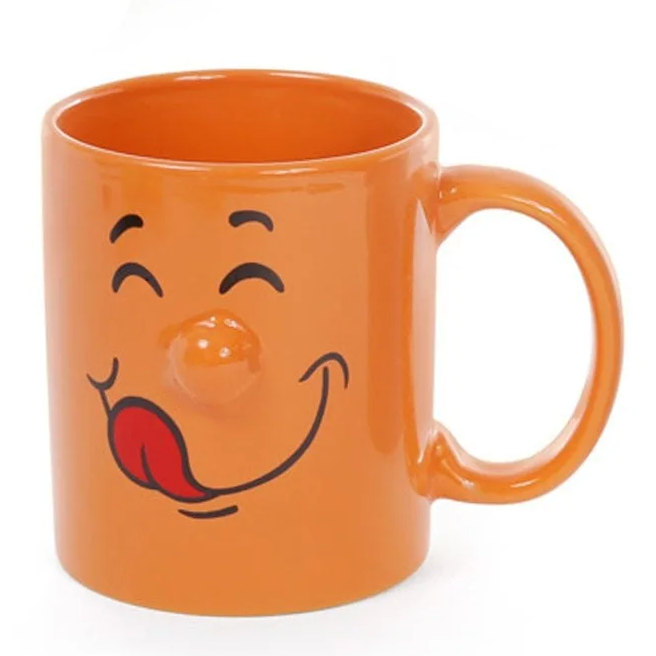 Чашка керамическая Flora Смайлик 0,34 л (31452)