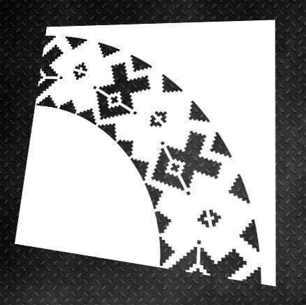 Трафарет багаторазовий DFA Круглий візерунок 78 для штукатурки та фарби (С00078)
