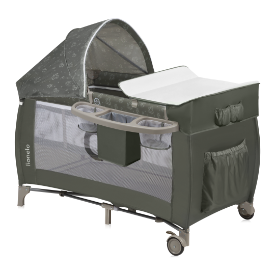 Кроватка-манеж Lionelo SVEN PLUS Beige/Olive