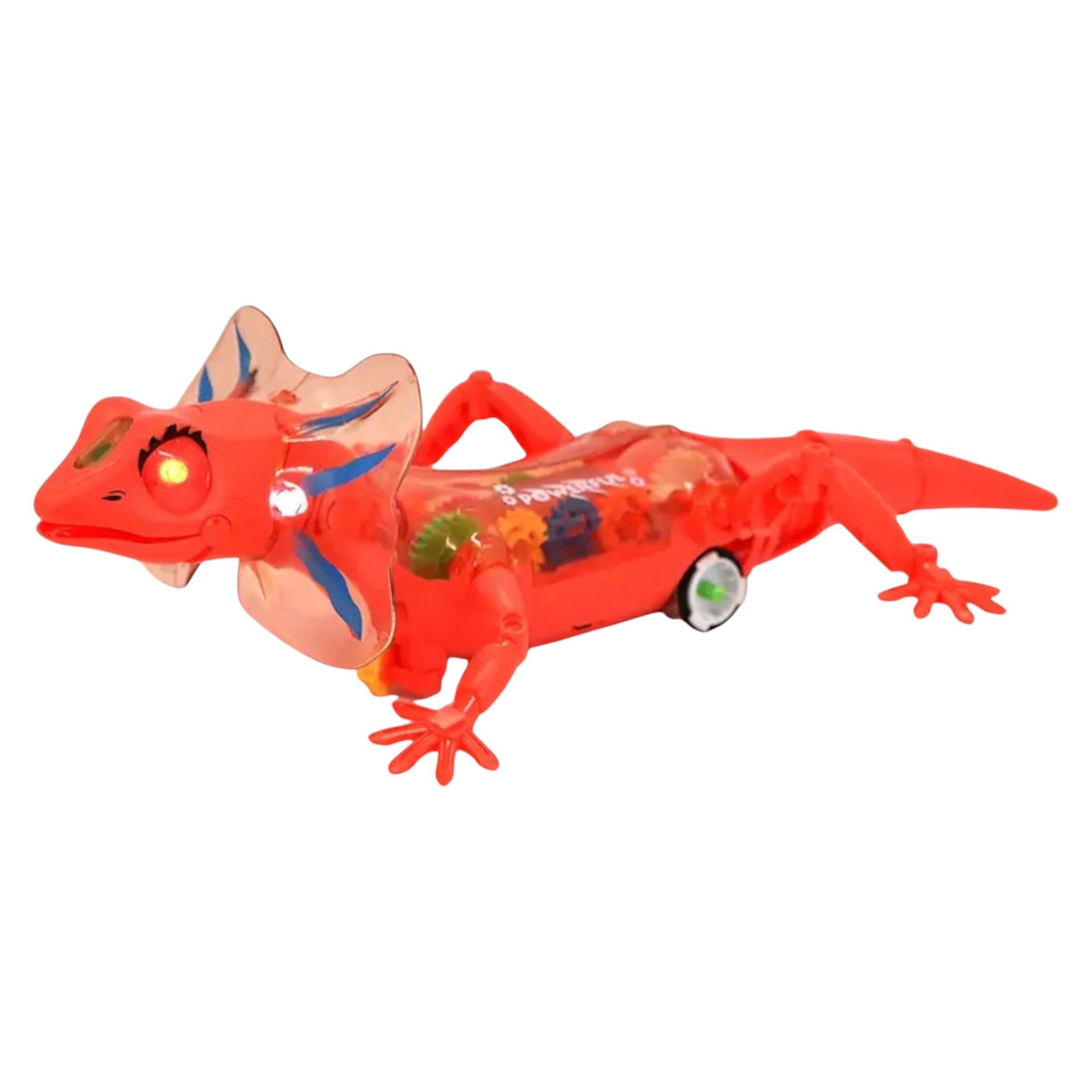 Робот ящерица Rong Xian Yi Lizard Remote Controlled звуковые/световые эффекты на радиоуправлении Orange (G_ZR 2102)