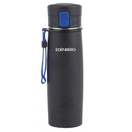 Термочашка с ремешком Edenberg 480 мл Черно-Синий (EB-629-4)