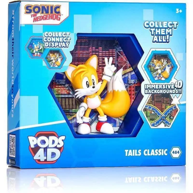 Игрушечная фигурка коллекционная Тейлз Соник Марвел WOW! Stuff PODS 4D Marvel Classic Tails в дисплее 10,2 см (SKU-364.3)