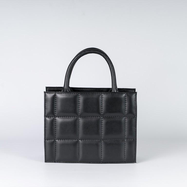 Сумка женская XENIA № 60-21 каркасная из глаткой экокожи Черный - фото 1 Сумка женская XENIA № 60-21 каркасная из глаткой экокожи Черный - фото 1