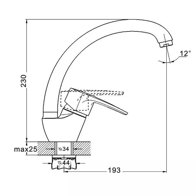 Змішувач для кухні Wezer YUB4-181 White (SQ-1036627) - фото 4