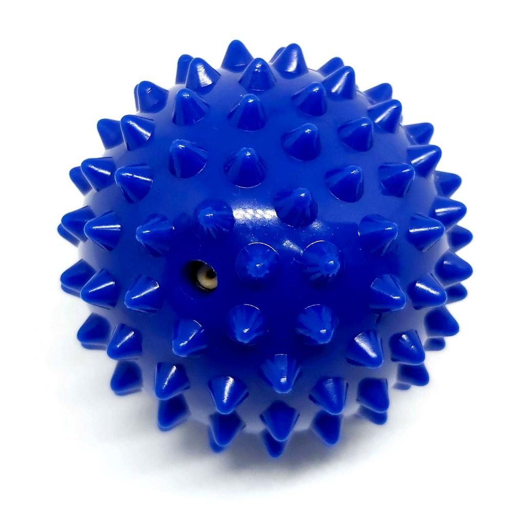 Массажный мяч для стоп и тела шипованный Spiky Ball 6 см синий - фото 2