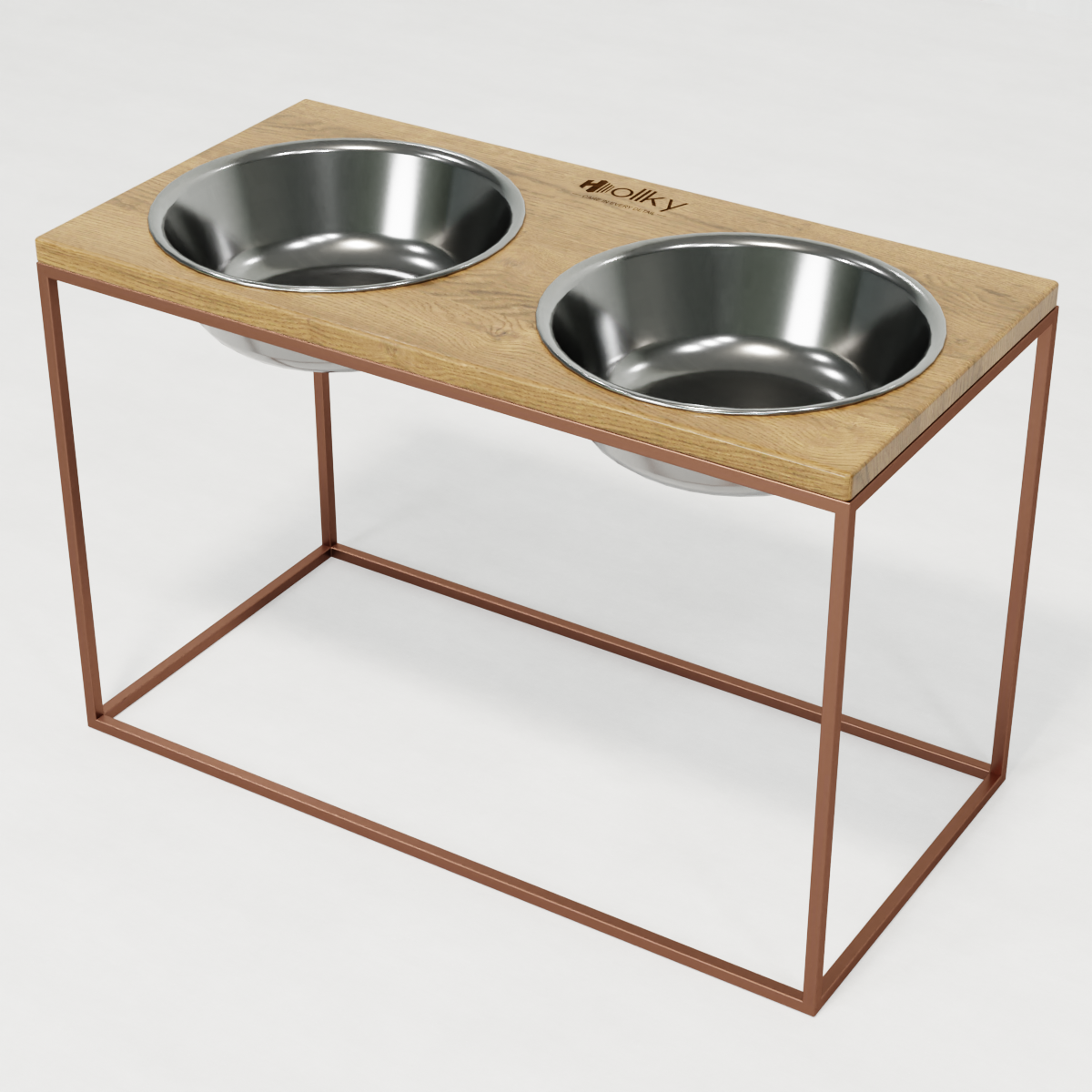 Миски на подставке для очень больших собак Hollky Base XXL40 2х2,8 л (BXXL40-643240-GLNT) - фото 9