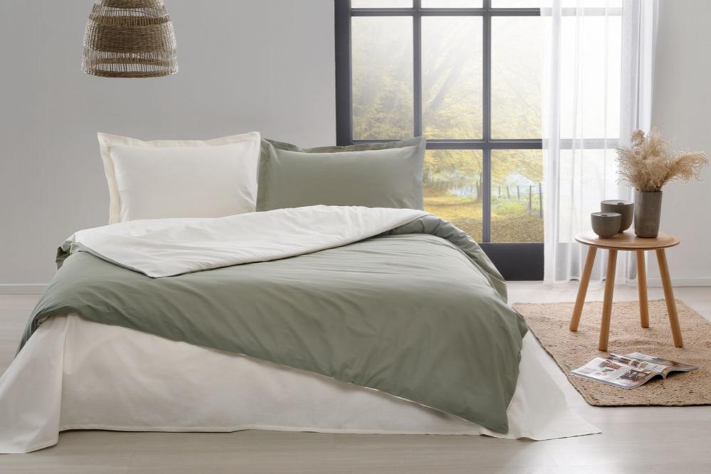 Комплект постільної білизни Ozdilek HAKİ KREM COLORMIX DUZ полуторний Ранфорс 9984173 Хакі (DR010379)