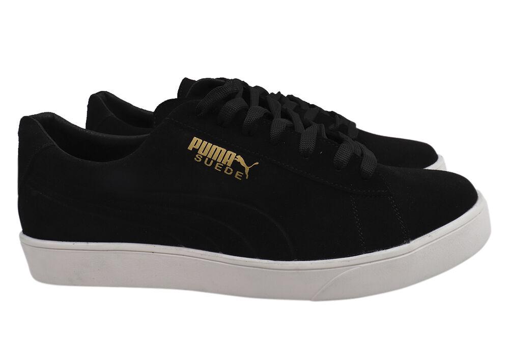 Кеди чоловічі New Man із замші на низькому ходу на шнурівці р. 43 Чорний (55-21DTS)