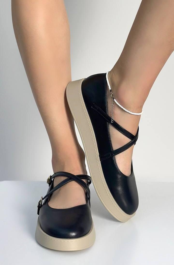 Туфли женские Loretta E370-1 р. 36 Черный (34179338)