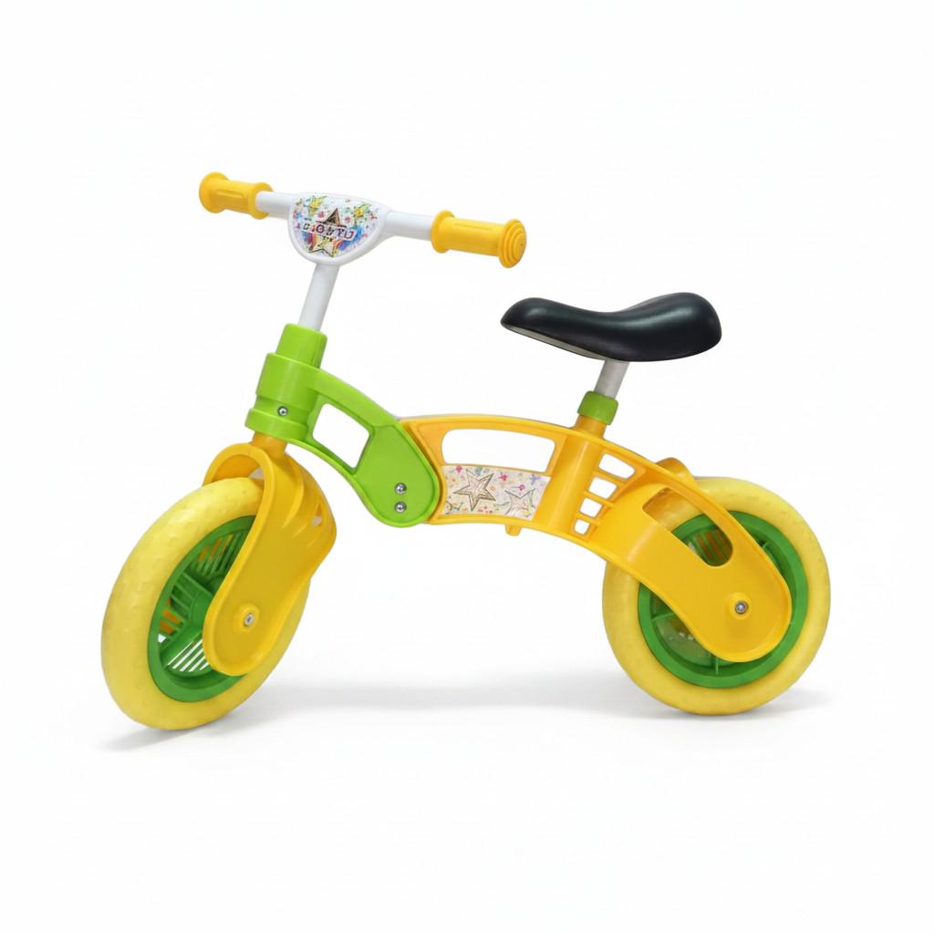 Беговел детский двухколесный Kinderway KW-11-012 Желто-зеленый