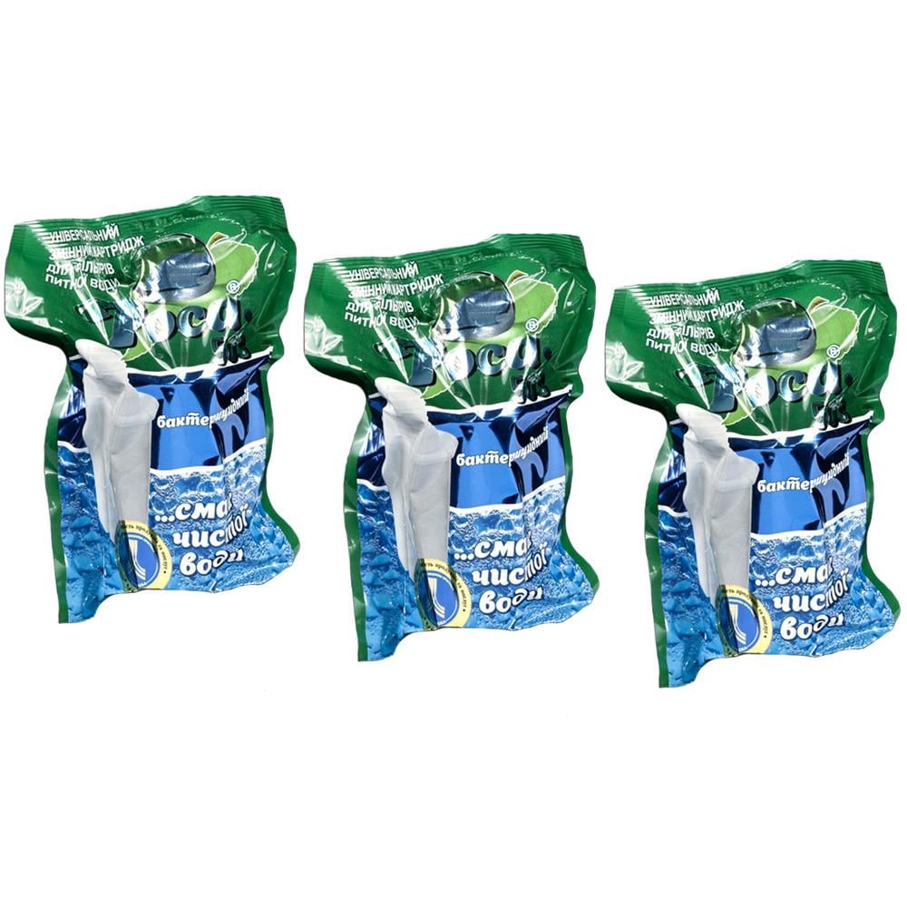 Картридж РОСА 503 Бактерицидний для фільтрів-глечиків Бар'єр/Брита/Аквафор 3 штуки (2110950676)