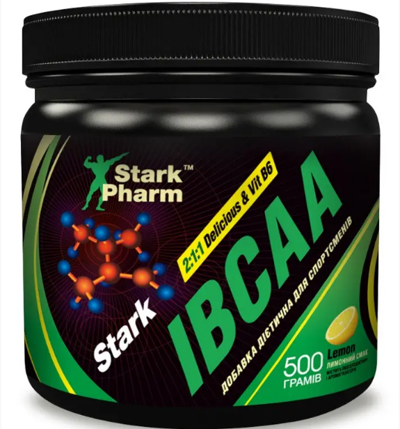 Амінокислота Stark Pharm IBCAA 2-1-1 & Vit B6 лимон 500 г