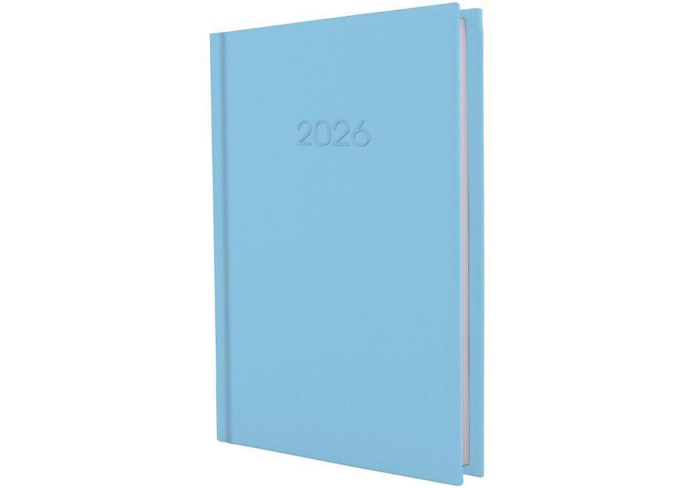 Щоденник датований 2026 Economix Satin A5 336 стор. Блакитний (E21612-11)