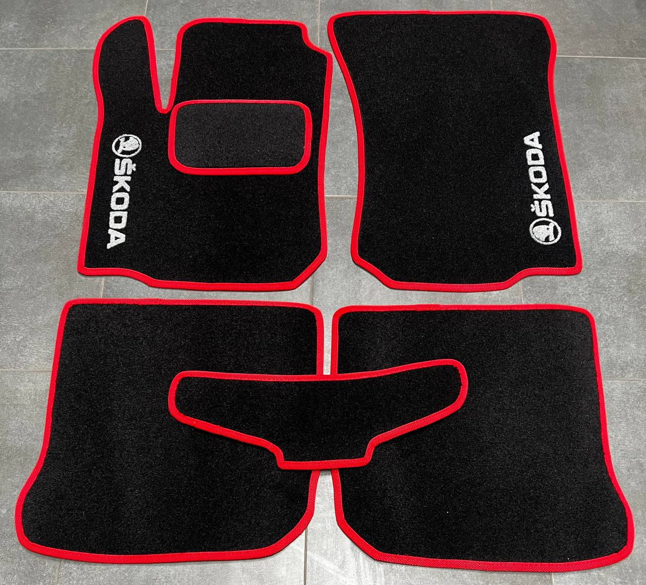 Коврики автомобильные ворсовые в салон для Skoda Octavia A4 Tour 1996-2010