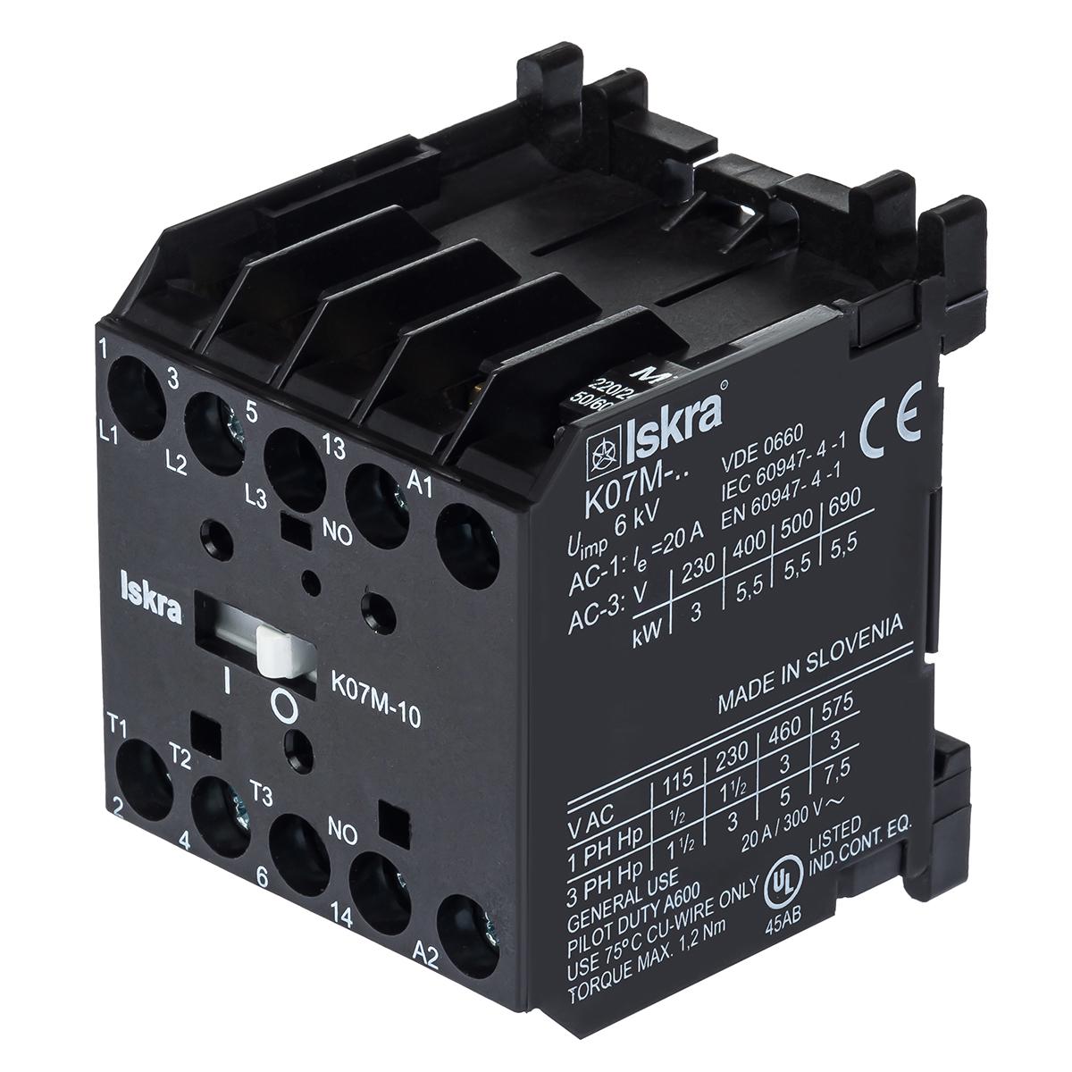 Контактор Iskra K07M-10 220/240 В 50/60 Гц (30041173000)