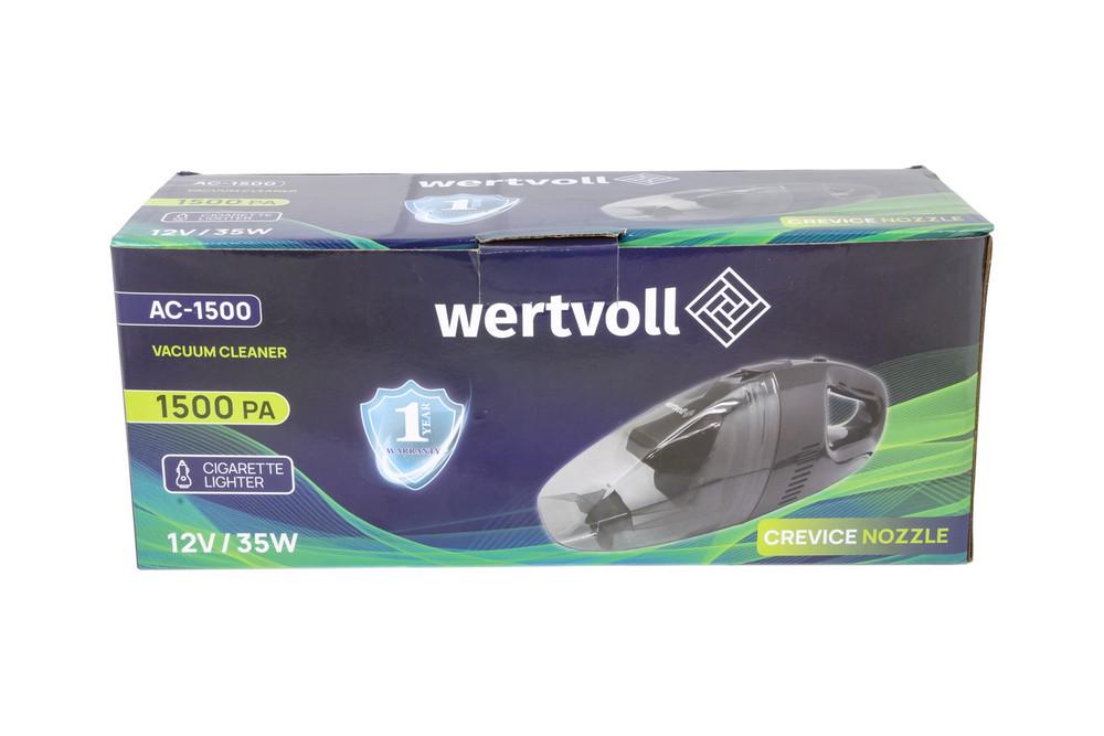 Пылесос автомобильный WERTVOLL 1500 PA, 12 V, 3 A, 35 Вт, сухая и влажная уборка (AC-1500) - фото 2