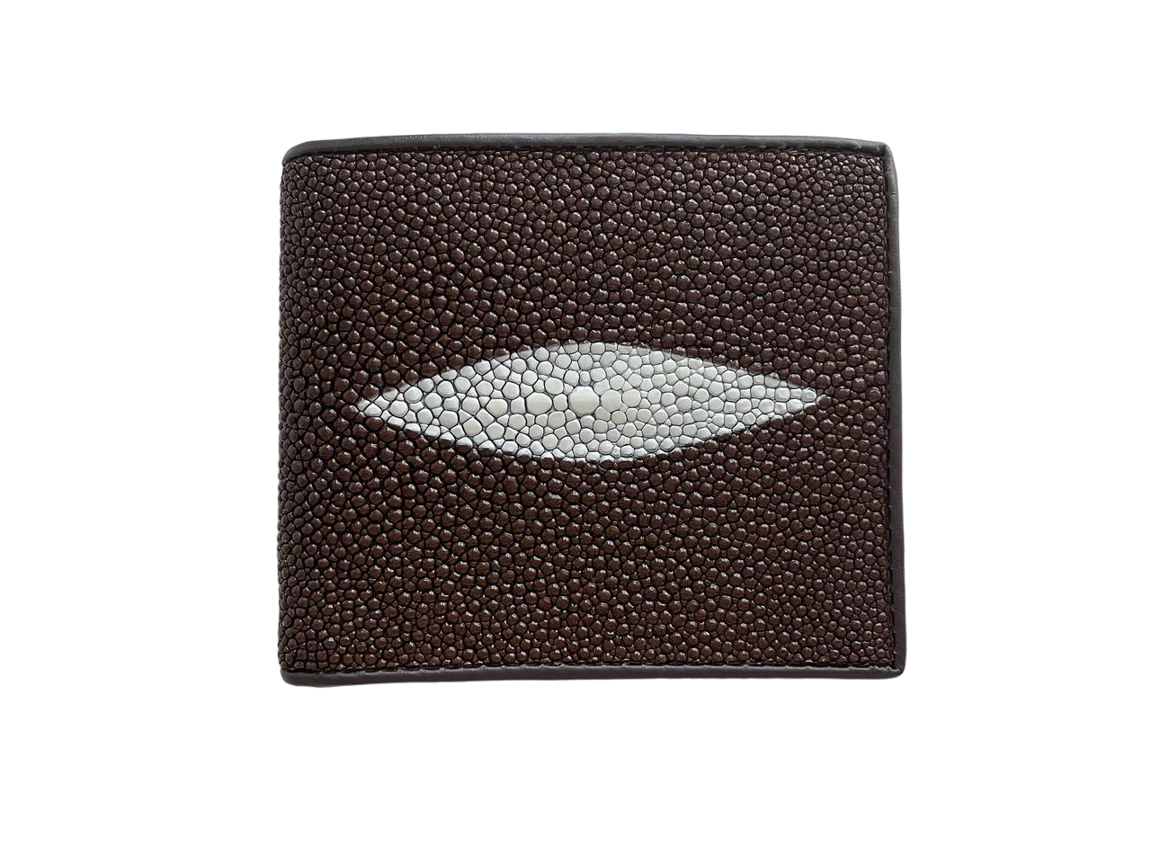Гаманець чоловічий-портмоне зі шкіри морського ската Коричневий (stw120_2)