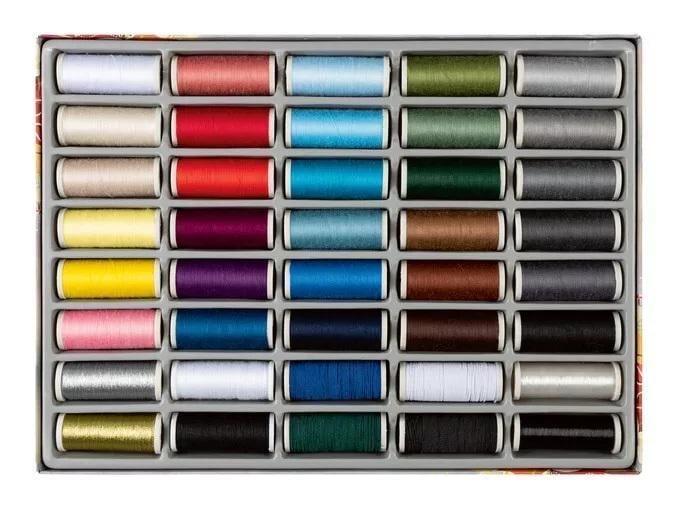 Набор ниток и резинок для шитья Crelando 40 шт. (P1-00247) Набор ниток и резинок для шитья Crelando 40 шт. (P1-00247)