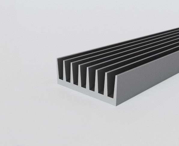 Профиль радиаторный алюминиевый 72х26х100 мм