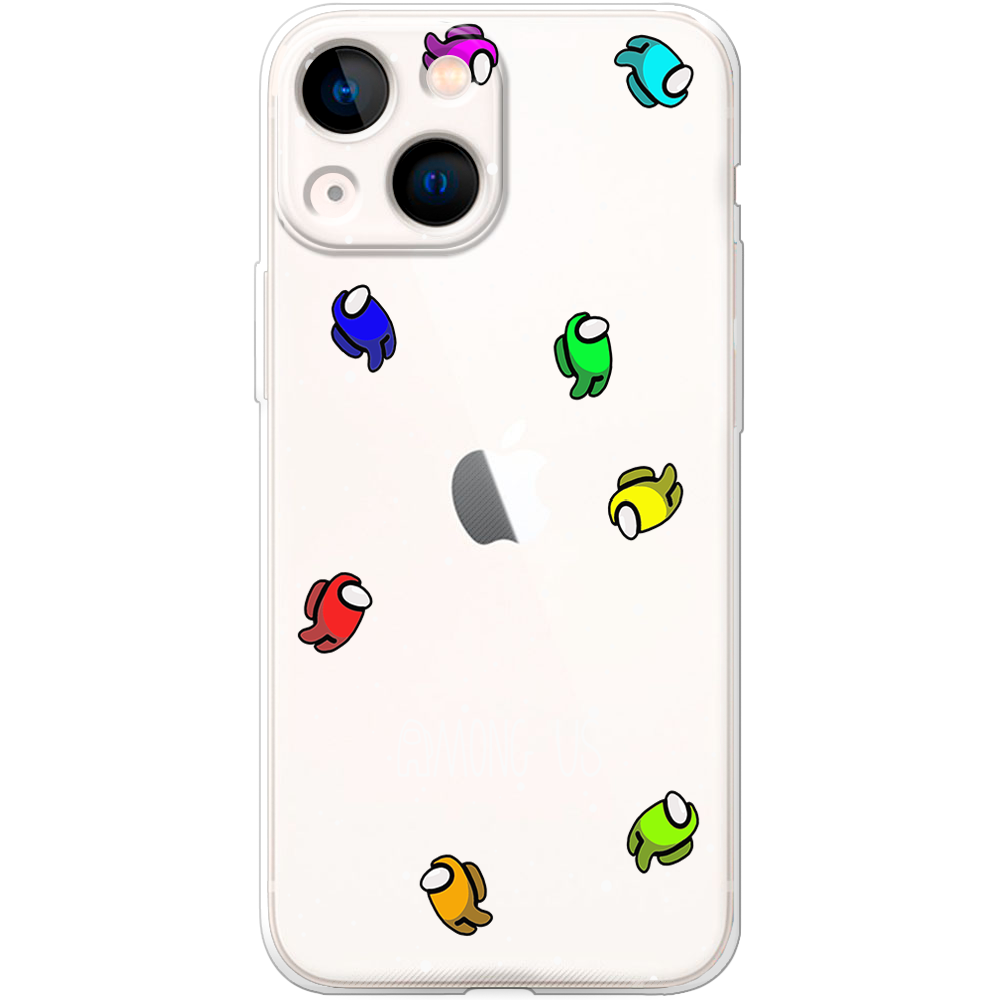 Чехол BoxFace iPhone 13 mini Among Us Invisible Прозрачный силикон (43839-bk76-43839)