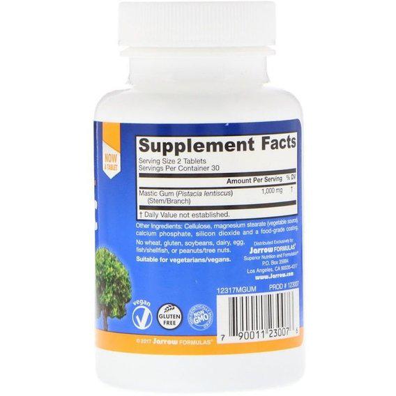 Смола мастикового дерева Jarrow Formulas Mastic Gum 500 mg 120 Tabs - фото 2 Смола мастикового дерева Jarrow Formulas Mastic Gum 500 mg 120 Tabs - фото 2
