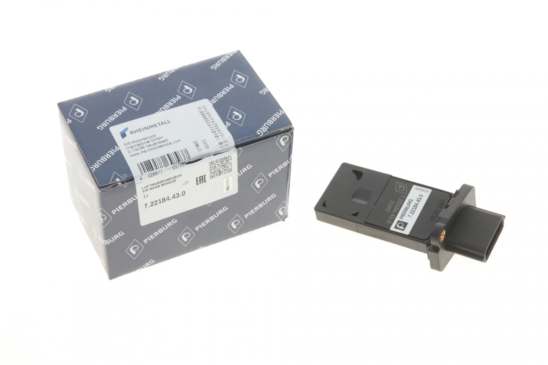 Расходомер воздуха Nissan Juke/Qashqai 1,6/2,0i/2,0dCi 07- вставка (7.22184.43,0)