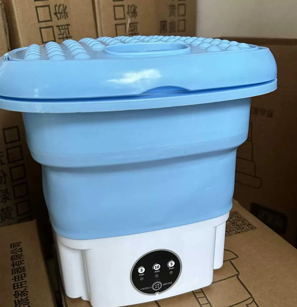Стиральная машина мини ведро складное Maxtop MR-2098 Голубой (29197513) - фото 9 Стиральная машина мини ведро складное Maxtop MR-2098 Голубой (29197513) - фото 9