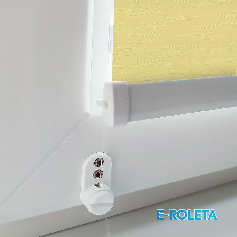 Ролета тканинна E-ROLETA Лазур 2078 з фіксацією під нахил 90х140 см Жовтий (LA2078-90-140) - фото 4 Ролета тканинна E-ROLETA Лазур 2078 з фіксацією під нахил 90х140 см Жовтий (LA2078-90-140) - фото 4