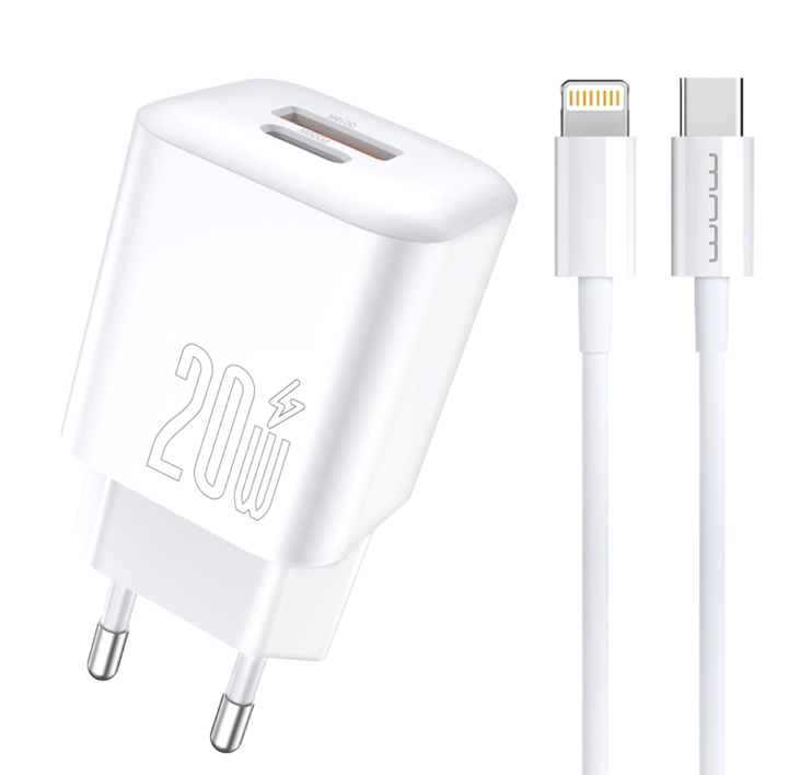 Зарядний пристрій мережевий з кабелем WUW-T104L PD20W A+C Lightning kit (35226786)